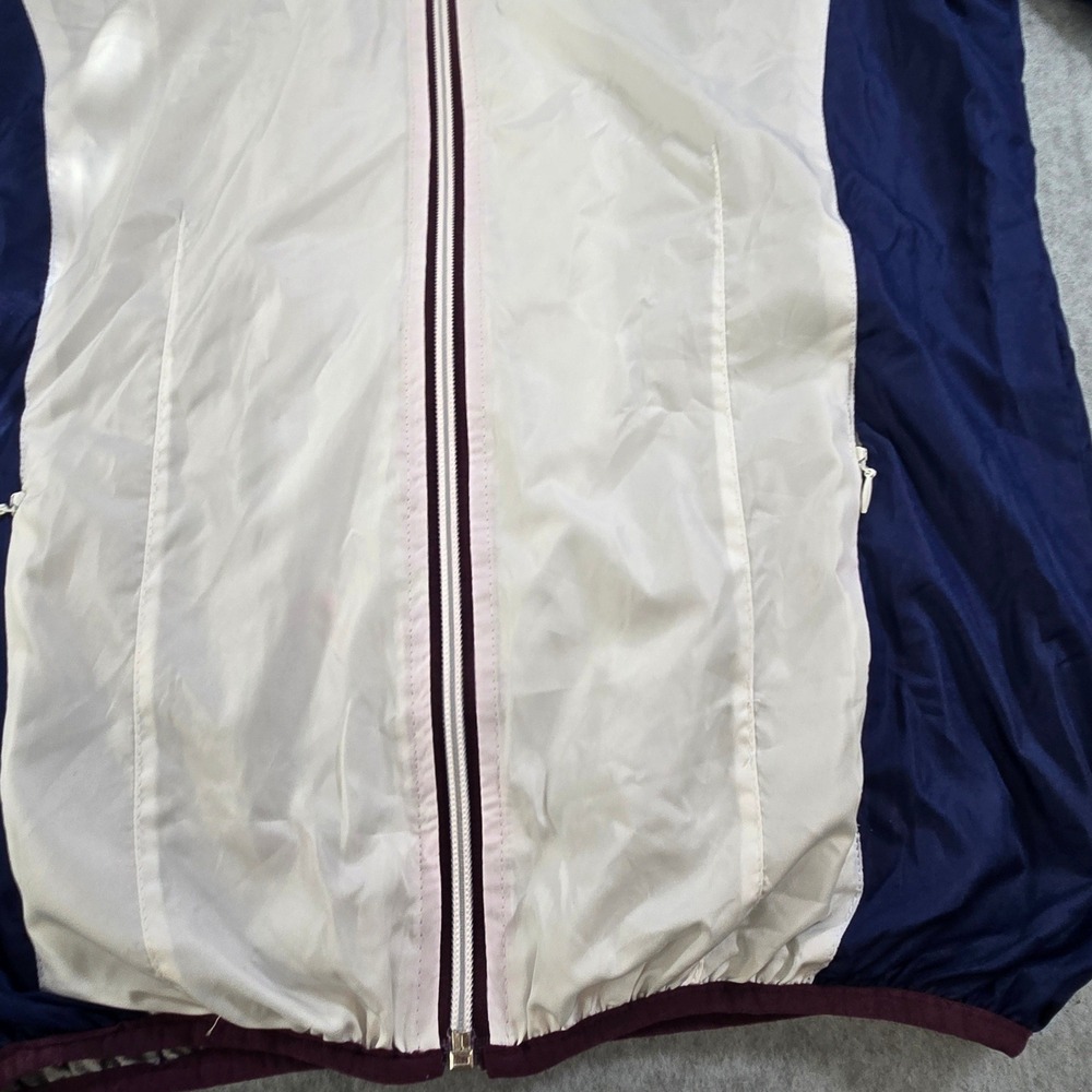 Harry Potter Hogwarts Windbreaker Jacket Navy White Full Zip Hooded Mens Small - Picture 6 of 8